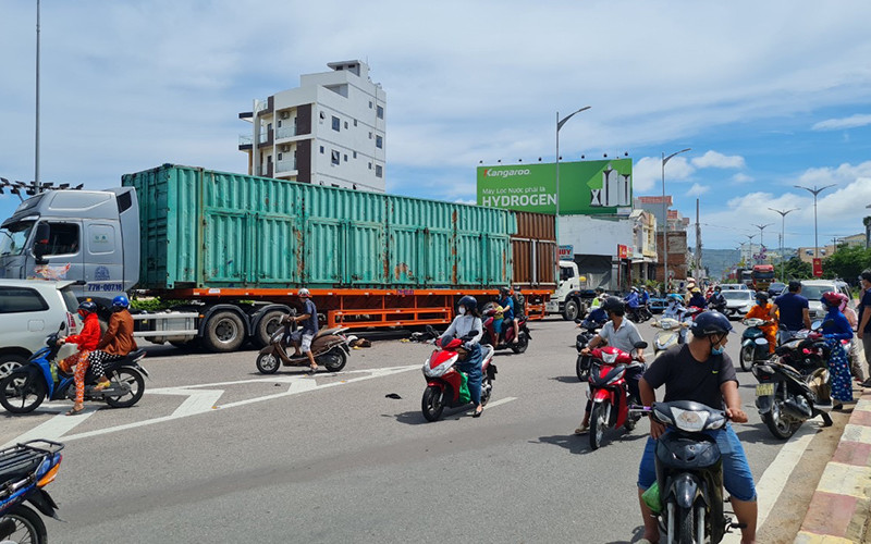 Hiện trường vụ tai nạn.