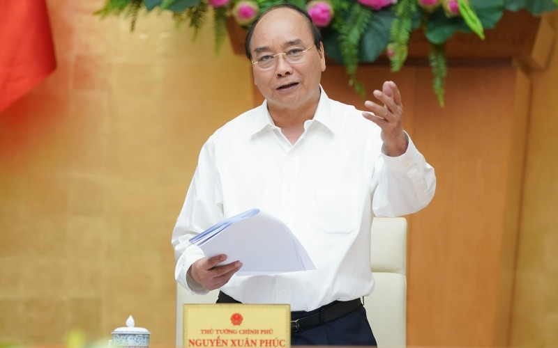 Thủ tướng Chính phủ Nguyễn Xuân Phúc phát biểu kết luận buổi làm việc. Thủ tướng làm việc với hai tỉnh Bình Thuận và Đắk Nông -0