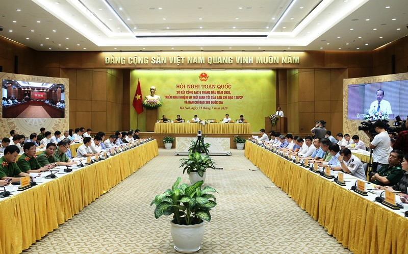 Quang cảnh hội nghị. Triển khai nhiệm vụ của Ban Chỉ đạo 138/CP và Ban Chỉ đạo 389 quốc gia -0