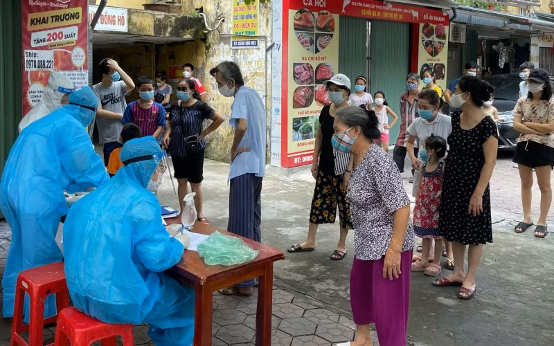 TP Hải Dương lấy mẫu xét nghiệm diện rộng cho toàn thể nhân dân.