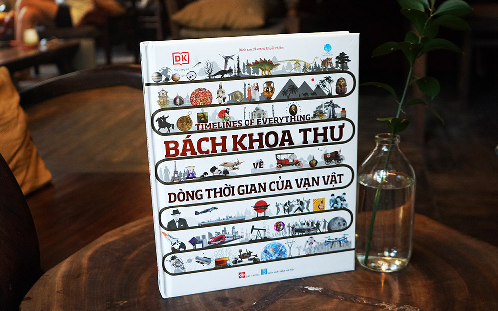 Cuốn "Bách khoa thư về dòng thời gian của vạn vật". (Ảnh: Đinh Tị Books)