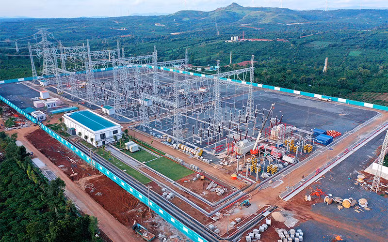 Trạm Biến áp 500Kv - Dự án Nhà máy điện gió Ea Nam.