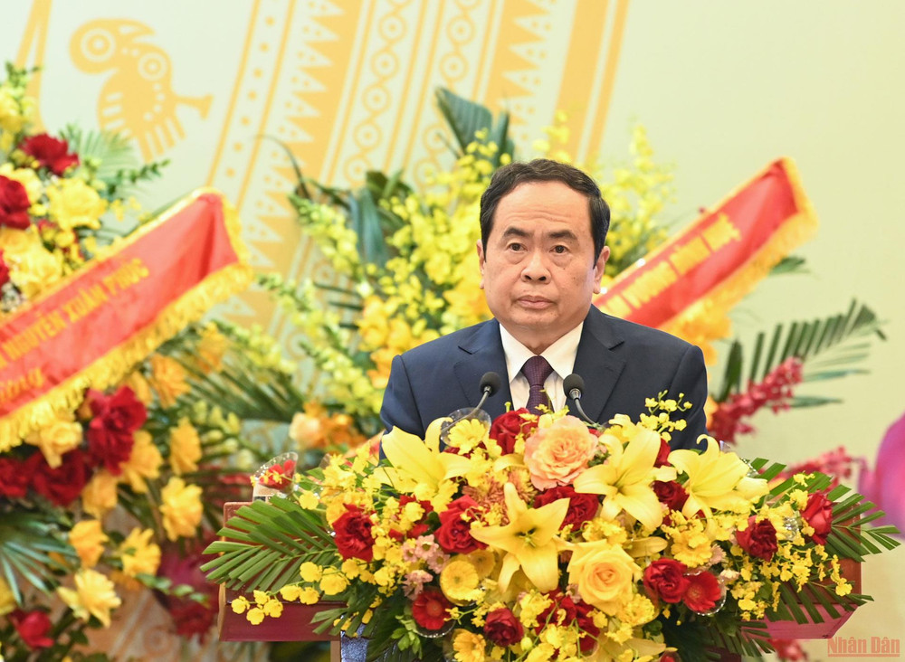 Phó Chủ tịch Thường trực Quốc hội Trần Thanh Mẫn phát biểu chỉ đạo Đại hội. Khai mạc Đại hội VI Người cao tuổi Việt Nam -0