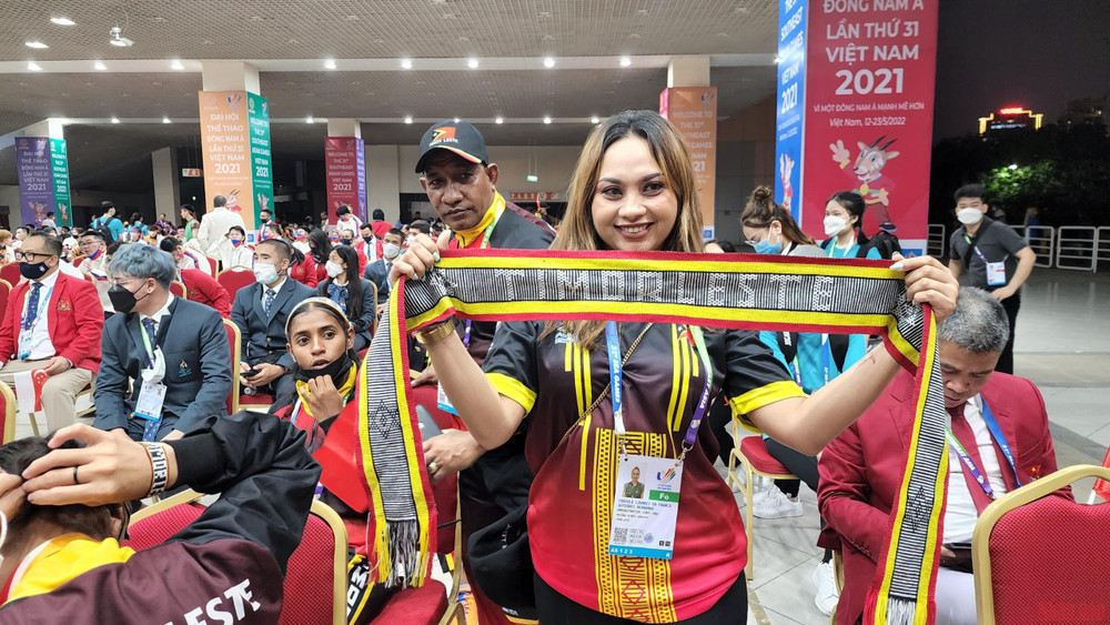 Cô Fabiola Lourdes Da Franca Guterres Bernado tới từ Timor-Leste luôn cảm thấy "ấm áp" trong những ngày ở Việt Nam. (Ảnh: SƠN BÁCH) Có một Việt Nam thân thiện và mến khách trong mắt bạn bè quốc tế -0