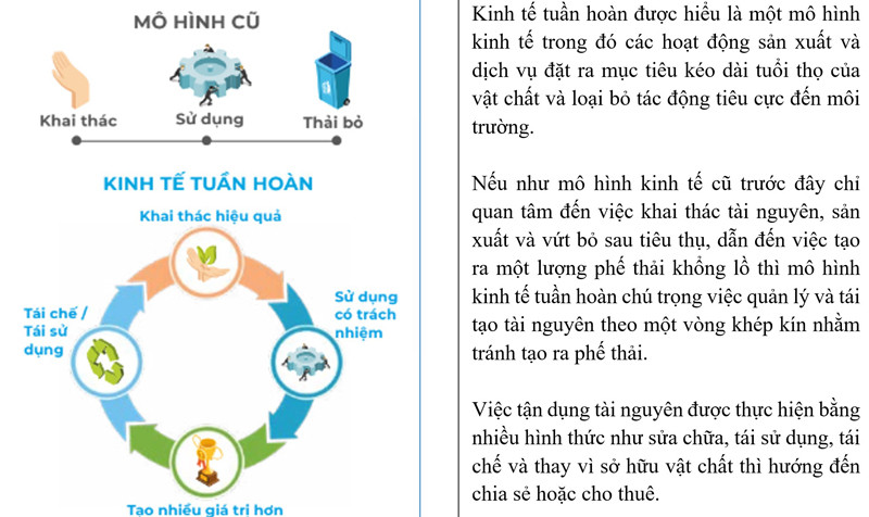 Tiên phong trong thực hành “kinh tế tuần hoàn” ảnh 1 Tiên phong trong thực hành “kinh tế tuần hoàn” -0