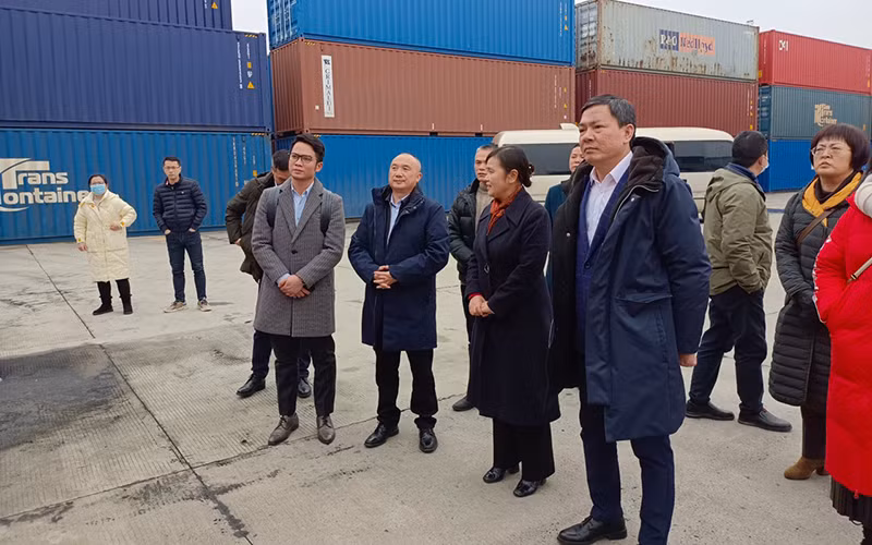 Thương vụ Việt Nam khảo sát cơ hội hợp tác logistics và thương mại tại tỉnh Hồ Nam, Trung Quốc. (Ảnh: Thương vụ Việt Nam tại Trung Quốc)