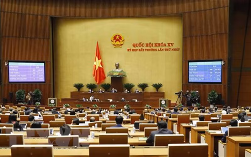 Quốc hội khóa XV thông qua 9 luật tại Kỳ họp bất thường lần thứ nhất. (Ảnh: TTXVN)