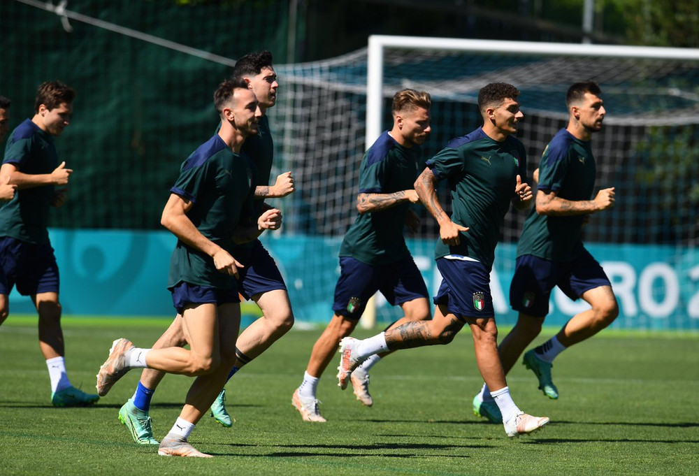 Italia đã sẵn sàng cho trận gặp Áo. (Ảnh: Getty) HLV Mancini: Italia quyết đánh bại Áo để trở lại thánh địa Wembley -0