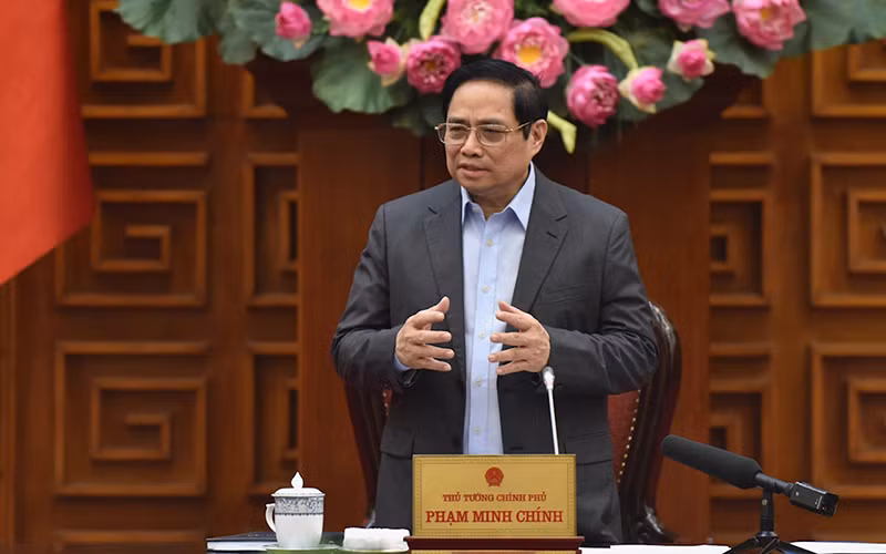 Thủ tướng Phạm Minh Chính phát biểu tại sự kiện.