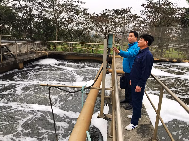 Đầu tư xây dựng trạm xử lý nước thải trong các cụm công nghiệp. (Ảnh: Đắc Minh)
