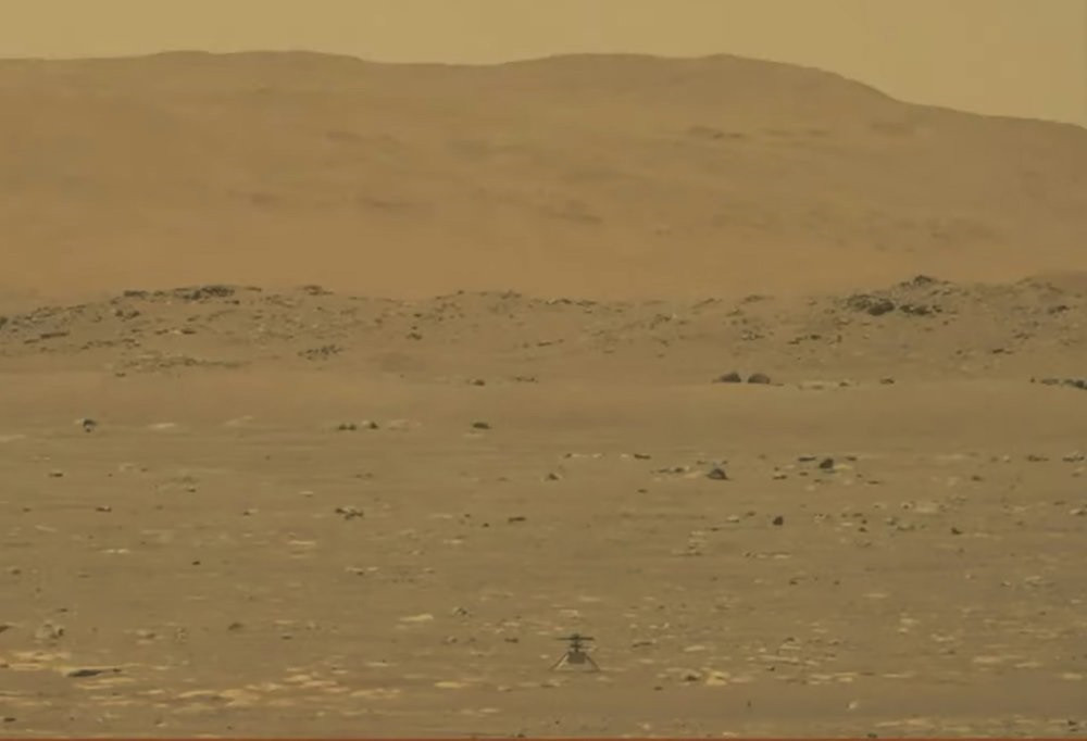 Trực thăng Ingenuity được thiết kế đặc biệt để bay được trên sao Hỏa. Ảnh: NASA. NASA tạo nên lịch sử với chuyến trực thăng đầu tiên cất cánh trên sao Hỏa -0