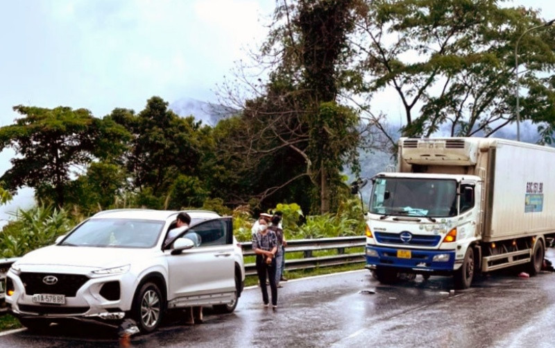 Hiện trường vụ tai nạn.