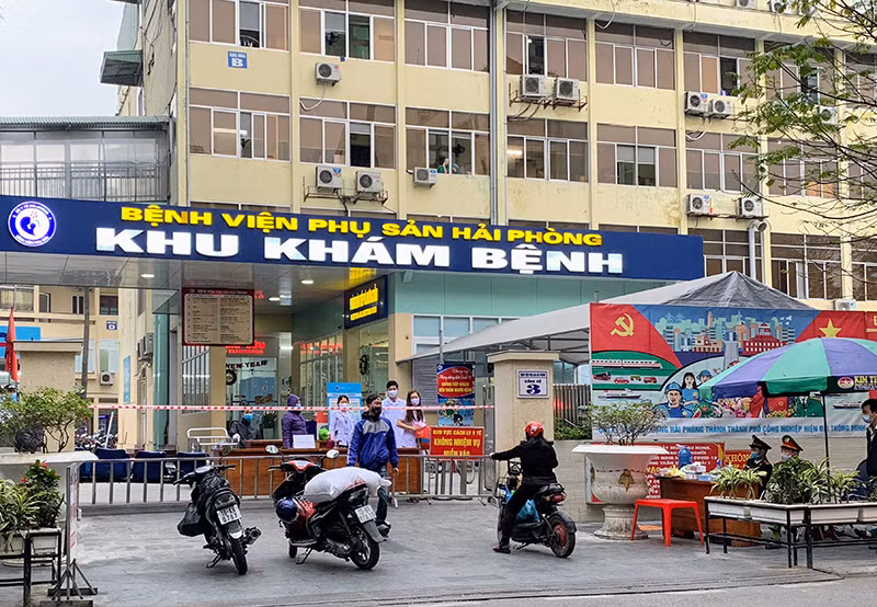 Tình trạng phong tỏa tại Bệnh viện Phụ sản Hải Phòng sẽ được dỡ bỏ từ ngày 9-2.