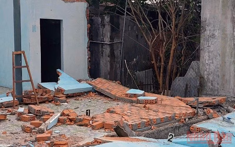 Hiện trường vụ tai nạn. (ẢNH: CTV)