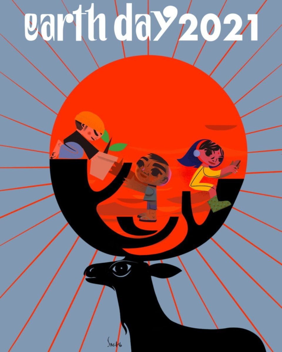Áp phích chính thức của Ngày Trái đất năm 2021. Nguồn: earthday.org. Ngày Trái đất 2021: “Khôi phục Trái đất của chúng ta” -0