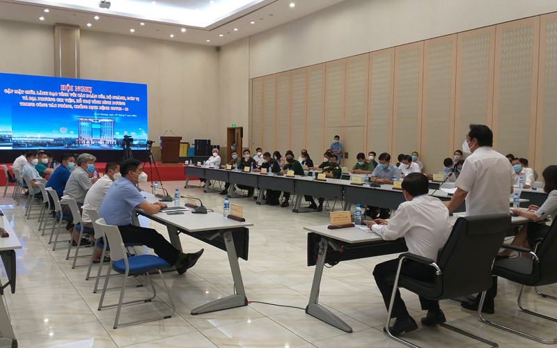 Lãnh đạo tỉnh Bình Dương gặp mặt các Đoàn chi viện, hỗ trợ tỉnh Bình Dương phòng, chống dịch bệnh Covid-19. Chi viện nhân lực y tế cho vùng dịch phía nam -0