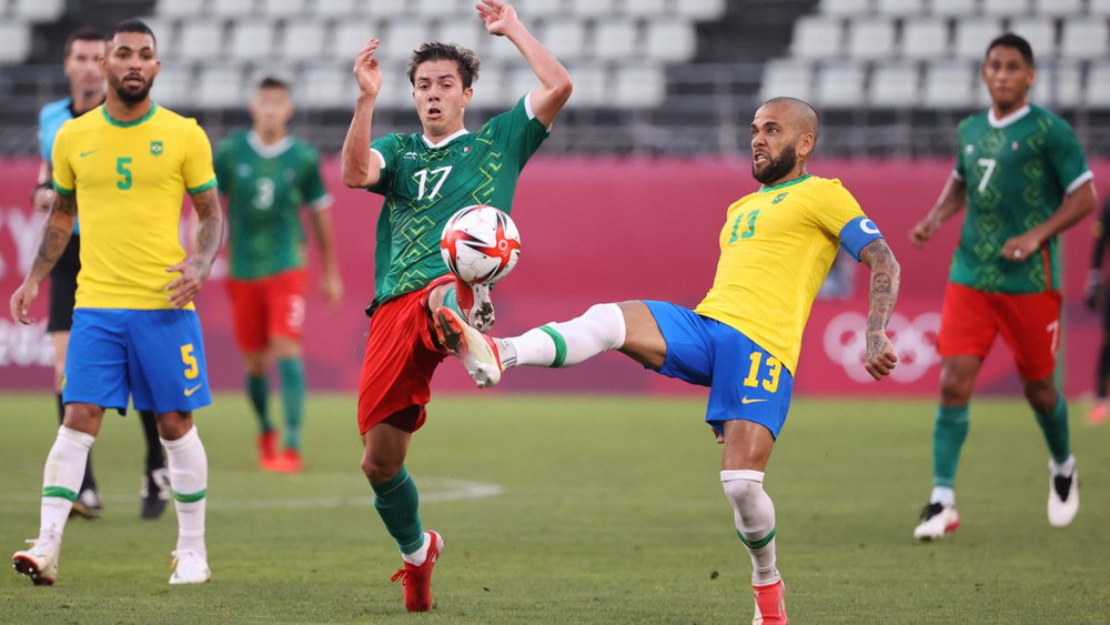 Trận đấu thiếu bàn thắng của Brazil và Mexico. (Ảnh: Getty) Thắng tối thiểu chủ nhà, Tây Ban Nha chạm trán Brazil ở chung kết Olympic bóng đá nam -0