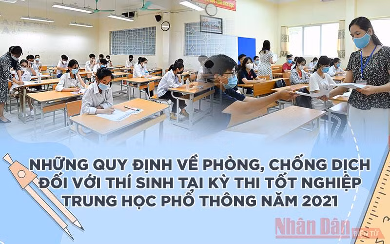 Thí sinh đi thi hãy nhớ thực hiện các quy định về phòng, chống dịch