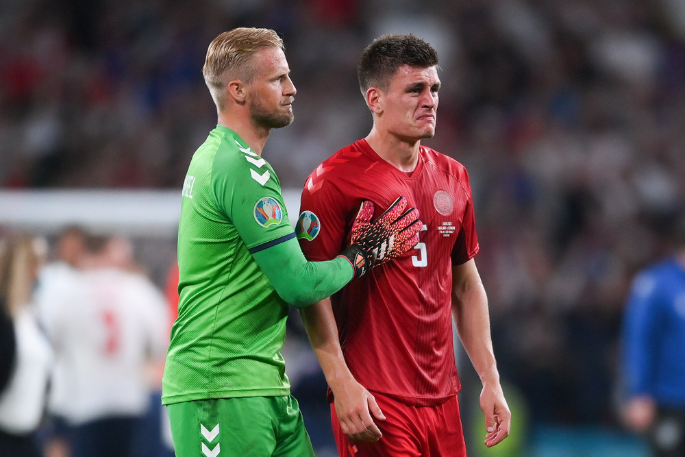 Giấc mơ EURO 2020 đã kết thúc với Đan Mạch song họ hoàn toàn xứng đáng với những lời khen ngợi sau những gì đã thể hiện. (Ảnh: UEFA) Nhìn lại chiến thắng lịch sử đưa Anh vào chung kết EURO 2020 -0