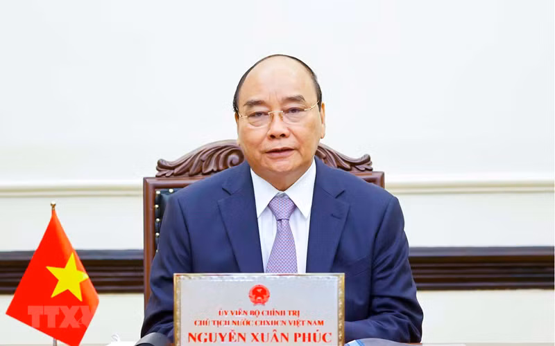 Chủ tịch nước Nguyễn Xuân Phúc. (Ảnh: Thống Nhất/TTXVN)