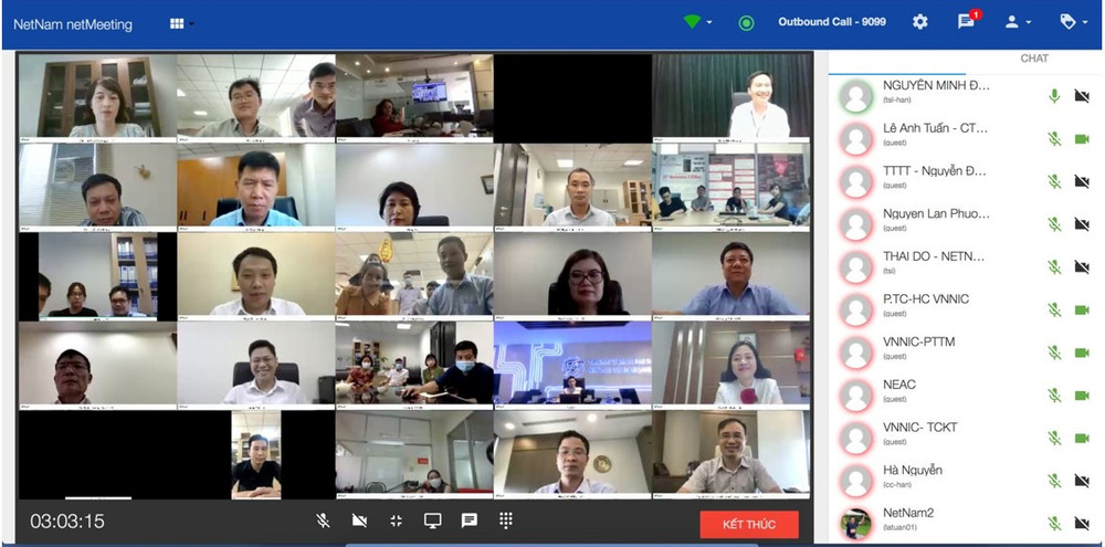Bộ TT-TT họp trực tuyến bằng Nền tảng netMeeting của Công ty Cổ phần NetNam. Làm gì để nền tảng trực tuyến Việt trưởng thành qua đại dịch? -0