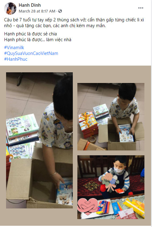 Hạnh phúc của các mẹ là khi con trẻ khỏe mạnh, lớn khôn và học được cách san sẻ với mọi người chung quanh. Chiến dịch “Share” hạnh phúc, đổi sữa yêu thương của Vinamilk “đốn tim” cộng đồng mạng -0