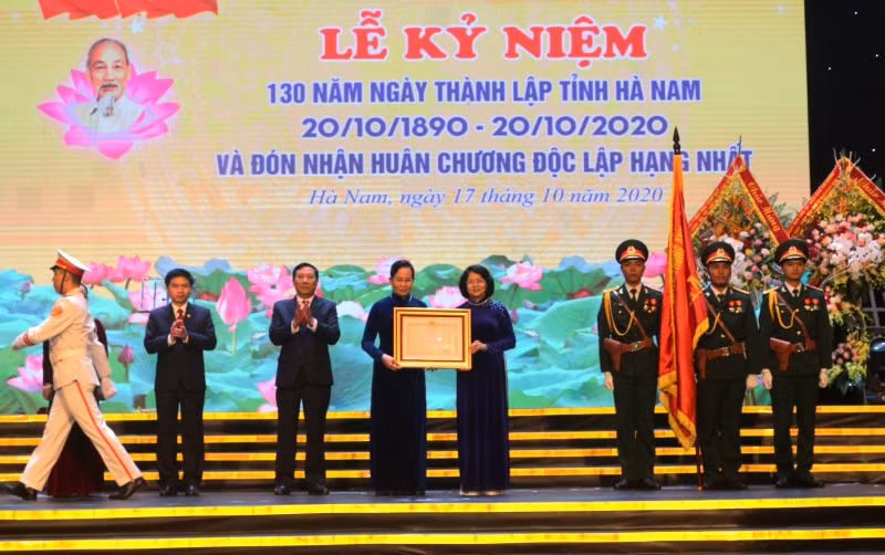 Hà Nam kỷ niệm 130 năm Ngày thành lập tỉnh và đón nhận Huân chương Độc lập hạng nhất