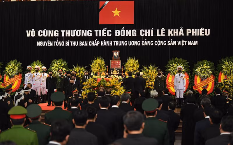 [Cập nhật]: Lễ truy điệu và an táng nguyên Tổng Bí thư Lê Khả Phiêu -0