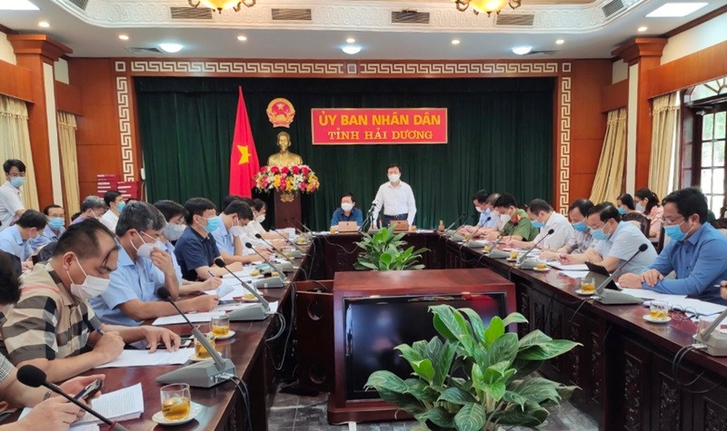 Ban Chỉ đạo phòng, chống dịch bệnh Covid-19 tỉnh Hải Dương họp chiều 6-5. Các địa phương chủ động phòng, chống dịch Covid-19 -0