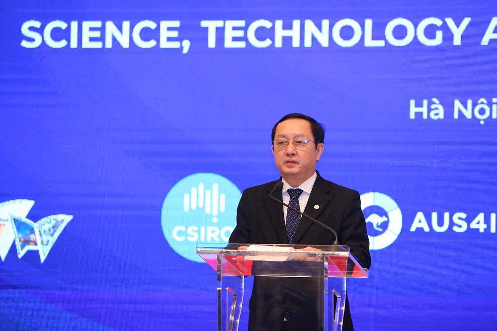 Bộ trưởng Khoa học và Công nghệ Huỳnh Thành Đạt phát biểu. Đổi mới sáng tạo sẽ là động lực tăng trưởng mới cho Việt Nam -0
