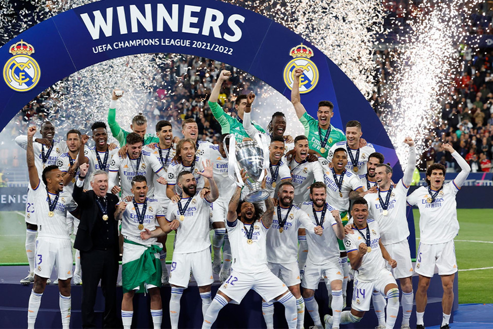 Chúc mừng chức vô địch của thầy trò huấn luyện viên Carlo Ancelotti. Những khoảnh khắc đẹp trong trận chung kết Champions League -0