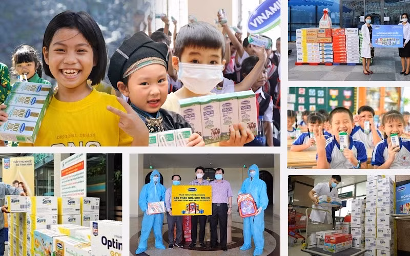 Các chương trình vì cộng đồng thiết thực giúp Vinamilk luôn có được sự yêu mến của người tiêu dùng. (Ảnh: Vinamilk) 