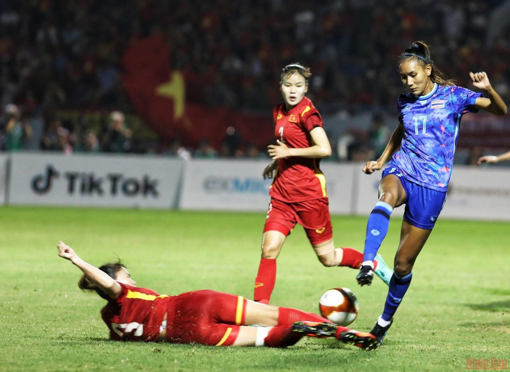 (Ảnh: Khiếu Minh) Những khoảnh khắc ấn tượng trận chung kết bóng đá nữ SEA Games 31 Việt Nam-Thái Lan -0