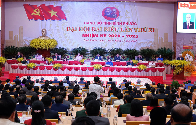 Toàn cảnh Đại hội. Khai mạc Đại hội Đảng bộ tỉnh Bình Phước nhiệm kỳ 2020-2025 -0