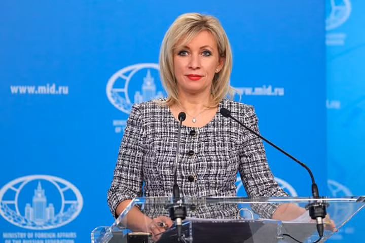 Người phát ngôn Bộ Ngoại giao Nga Maria Zakharova. (Nguồn: Trung tâm Báo chí, Bộ Ngoại giao Nga)