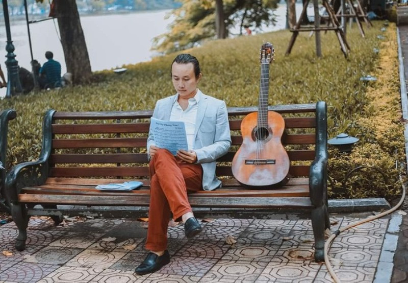 Nhạc sĩ trẻ Trần Quang Sơn.