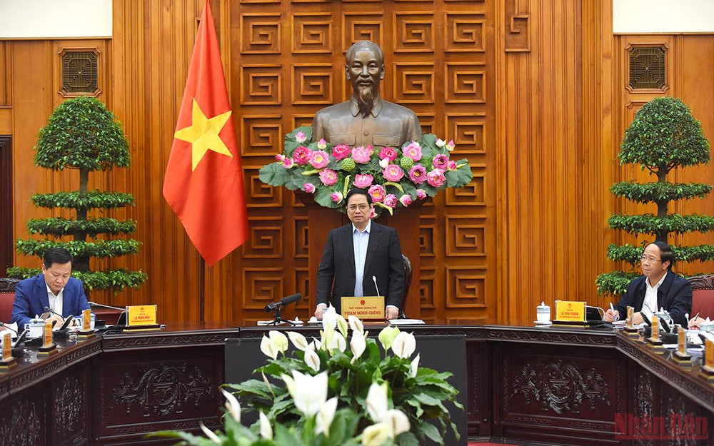 Thủ tướng Phạm Minh Chính chủ trì cuộc họp.