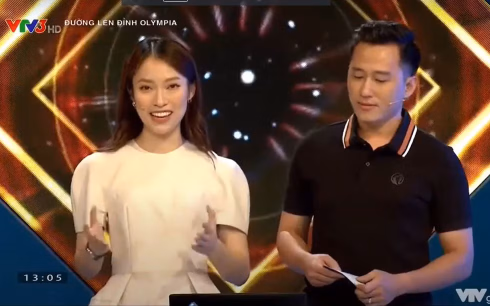 MC Khánh Vy và MC Ngọc Huy sẽ đồng hành cùng Đường lên đỉnh Olympia năm thứ 22. (Ảnh: VTV)