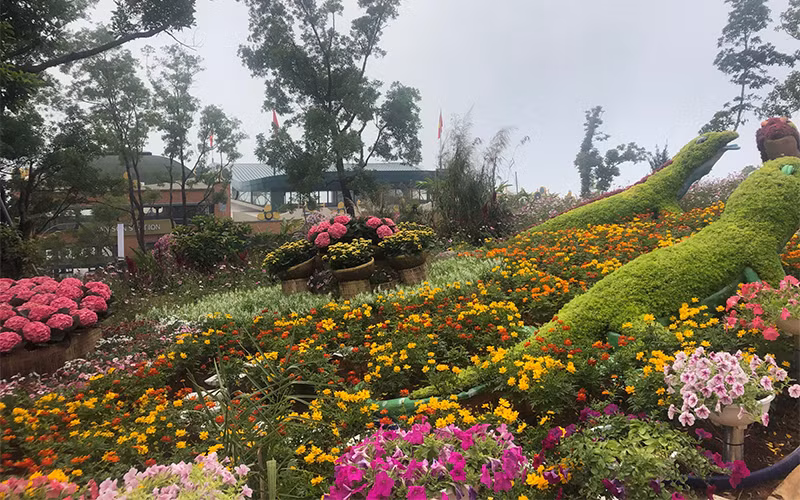 Khu du lịch Quốc gia núi Bà Đen (Tây Ninh) trong dịp khai trương.