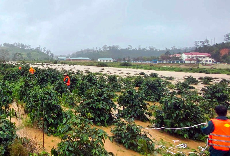 Lực lượng chức năng triển khai công tác cứu hộ. Cầu treo qua suối Klong Klanh bị lũ cuốn, khiến nhóm du khách gặp nạn -0