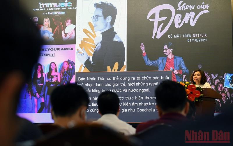 Nhà báo Đinh Quỳnh Anh (Trung tâm Truyền hình Nhân Dân) trình bày ý tưởng tại Ngày đổi mới sáng tạo Báo Nhân Dân lần thứ nhất. “Phải phấn đấu thực hiện đổi mới sáng tạo mỗi giây, mỗi phút” -0