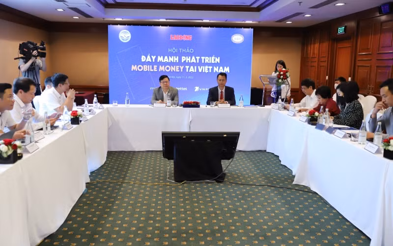 Hội thảo "Đẩy mạnh phát triển Mobile Money tại Việt Nam".