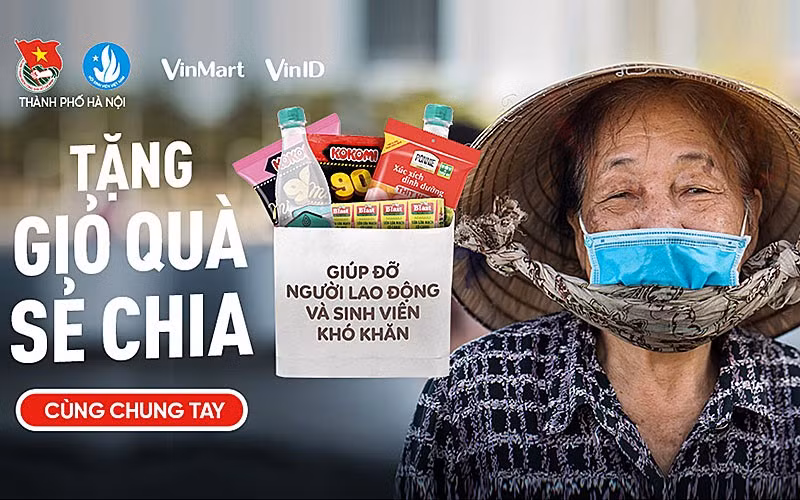 Chương trình “Giỏ quà sẻ chia” đặt mục tiêu hỗ trợ sinh viên, người lao động có hoàn cảnh khó khăn vượt qua dịch bệnh. 