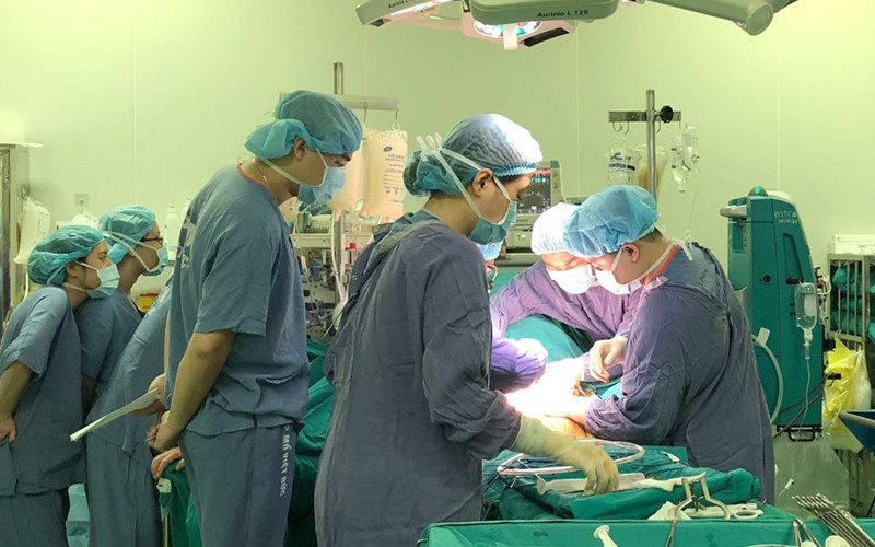 Một ca ghép thận tại Bệnh viện Hữu nghị Việt Đức. 
