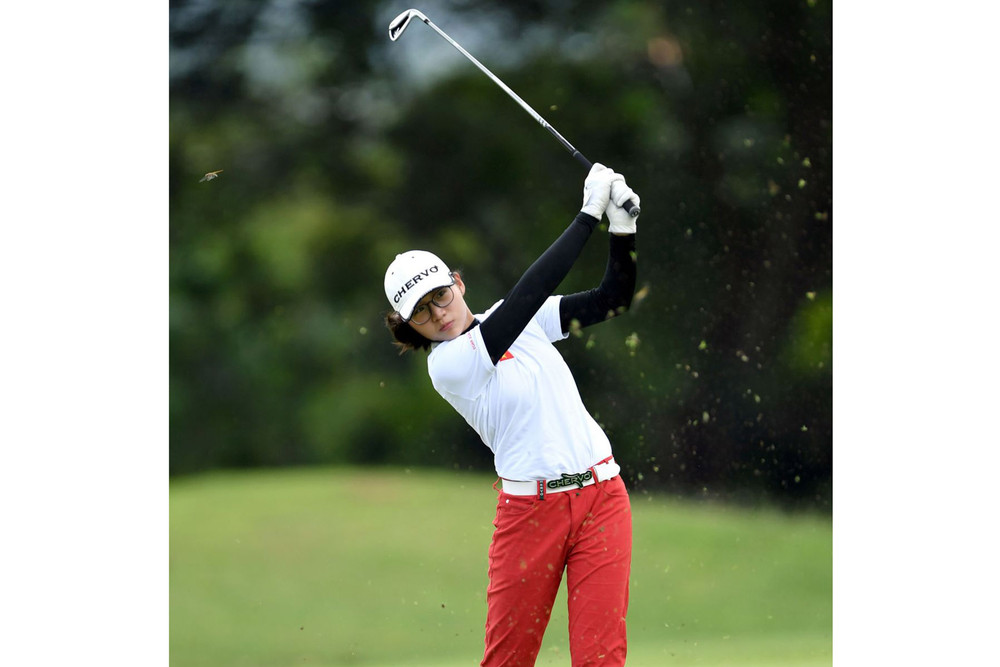 Đoàn Xuân Khuê Minh thi đấu trong màu áo đội tuyển quốc gia tại SEA Games 29. (Ảnh: Golfplus) Điểm mặt những tuyển thủ golf được kỳ vọng tại SEA Games 31 -0