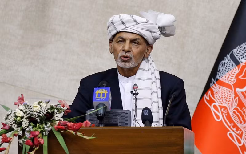Tổng thống Ghani phát biểu trước Quốc hội Afghanistan, ngày 2/8. (Ảnh: Reuters)