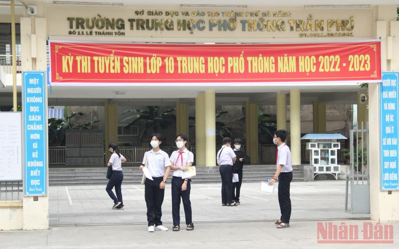 Điểm thi Trường THPT Trần Phú. 15.000 thí sinh Đà Nẵng bước vào kỳ thi lớp 10 -0