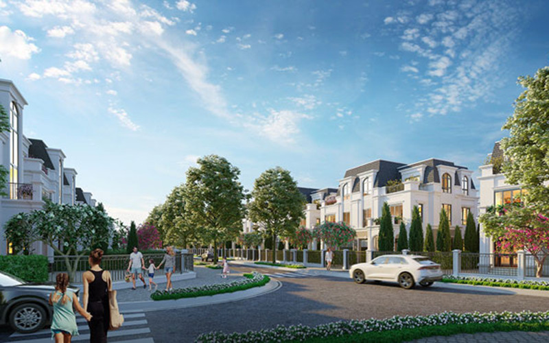 Thảo Viên Villas bố trí những hàng cây và thảm cỏ tạo bầu không khí trong lành mát mẻ. Ảnh minh họa ảnh 2.jpg -0