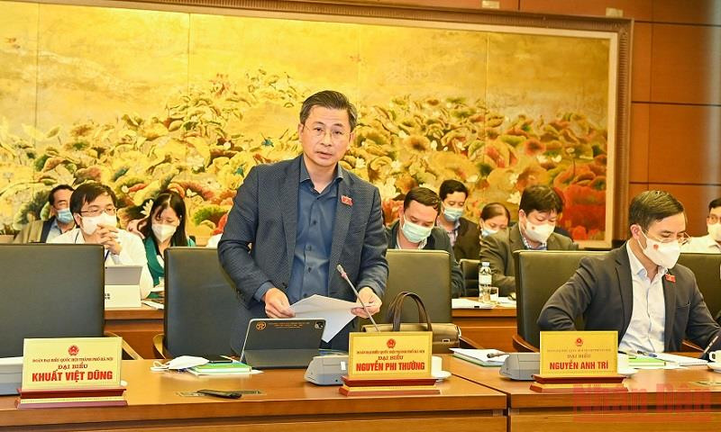 Đại biểu Nguyễn Phi Thường (Hà Nội) phát biểu tại phiên thảo luận tổ. Năm 2020, tổng số kết dư đầu tư quỹ bảo hiểm xã hội tăng 10,33% -0