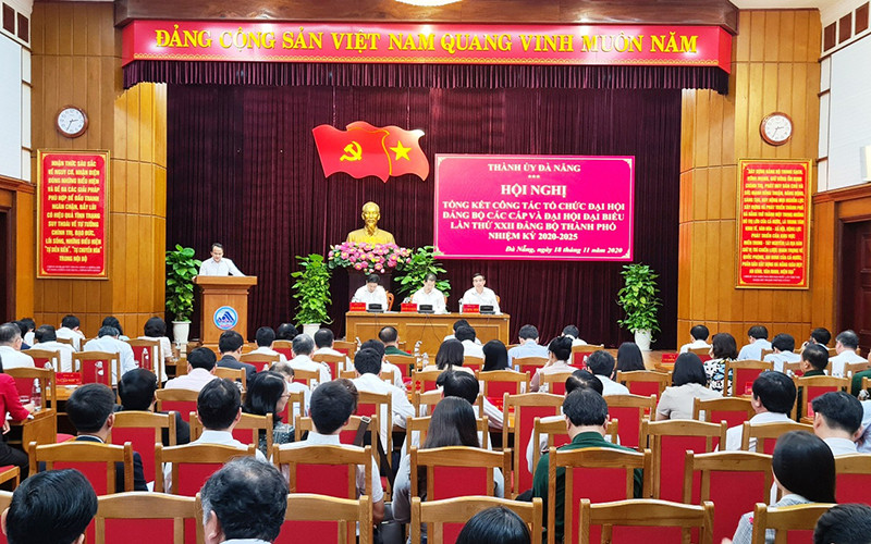 Quang cảnh Hội nghị. Đà Nẵng tổ chức Hội nghị tổng kết công tác tổ chức đại hội Đảng bộ -0